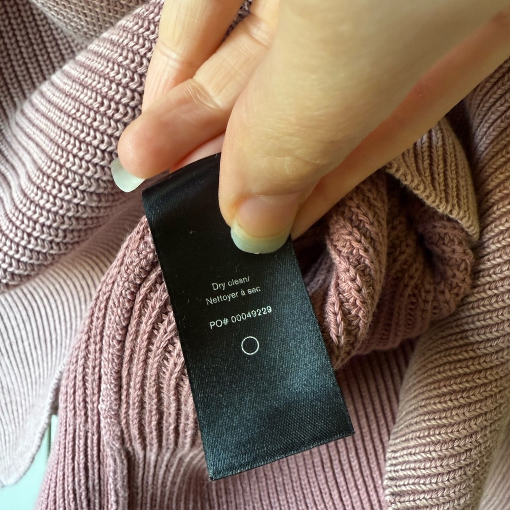 Rag&Bone Mauve Ribbed Sweater Size M - Picture 4 of 6